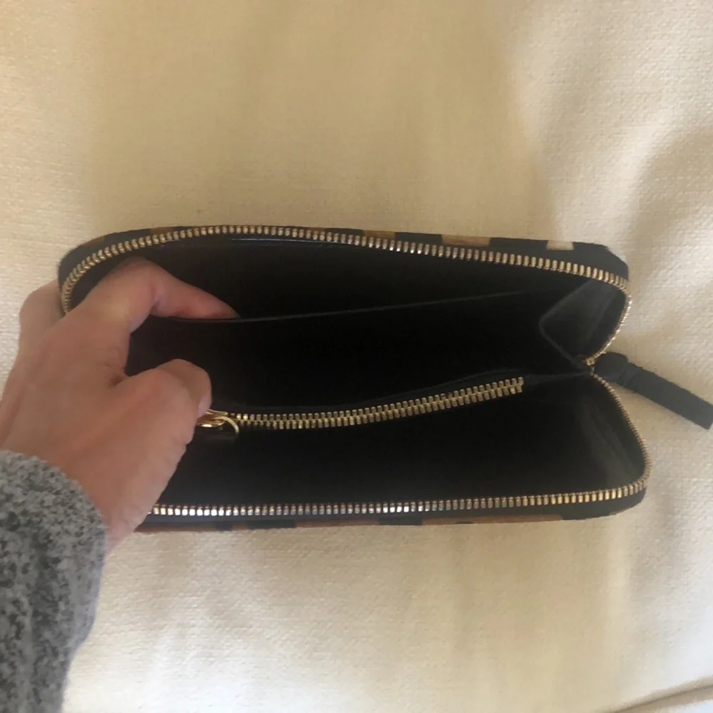 NWOT Faux Leopard Fur Wallet